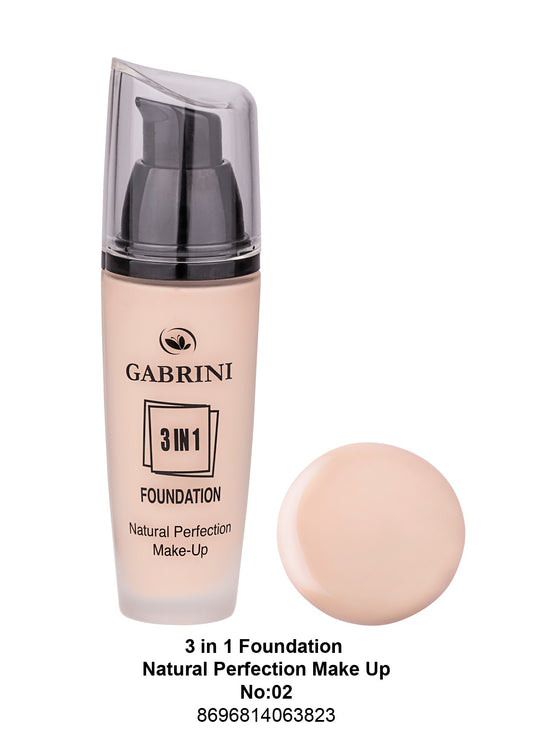 Gabrini3 In 1 Foundation (Natural Perfection Makeup) # 02