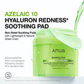 Anua Azelaic 10 Hyaluron Redness Soothing Pad - 90 Pads