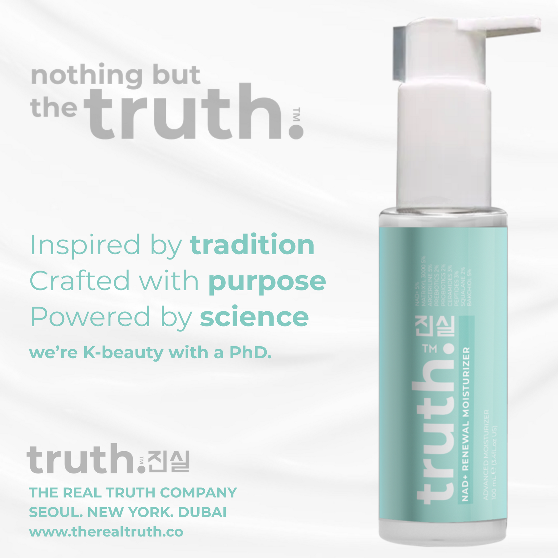Truth NAD+ RENEWAL MOISTURIZER ADVANCED MOISTURIZER 100ml