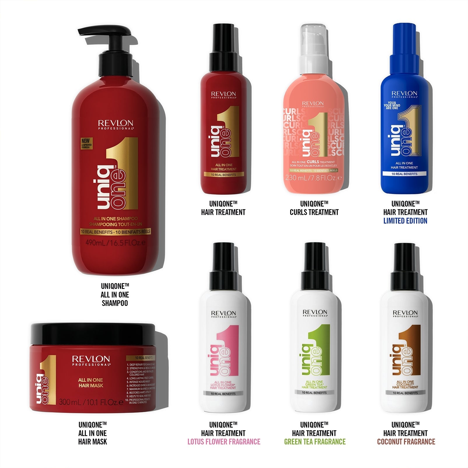 Revlon Professional UniqONE™ DUO-PACK All-in-One Leave-In Hair Treatment Classic Fragrance 150ml + Shampoo 230ml