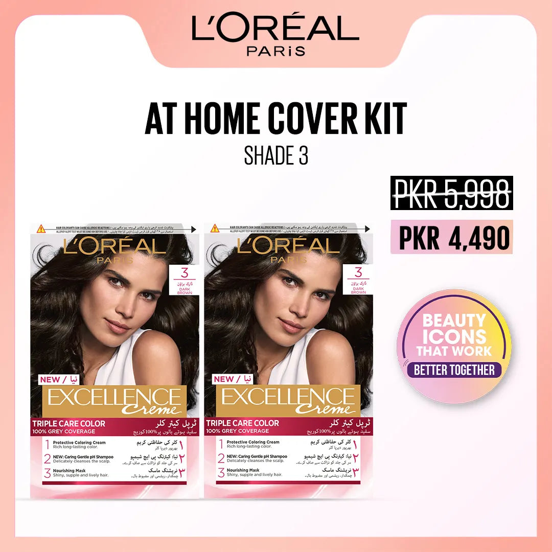 L'Oreal Paris  At Home Cover Kit - Shade 3