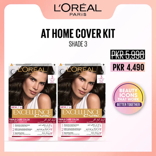 L'Oreal Paris  At Home Cover Kit - Shade 3
