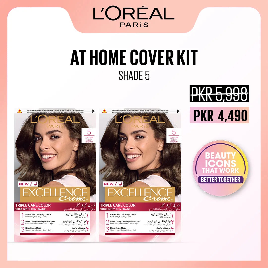 L'Oreal Paris  At Home Cover Kit - Shade 5