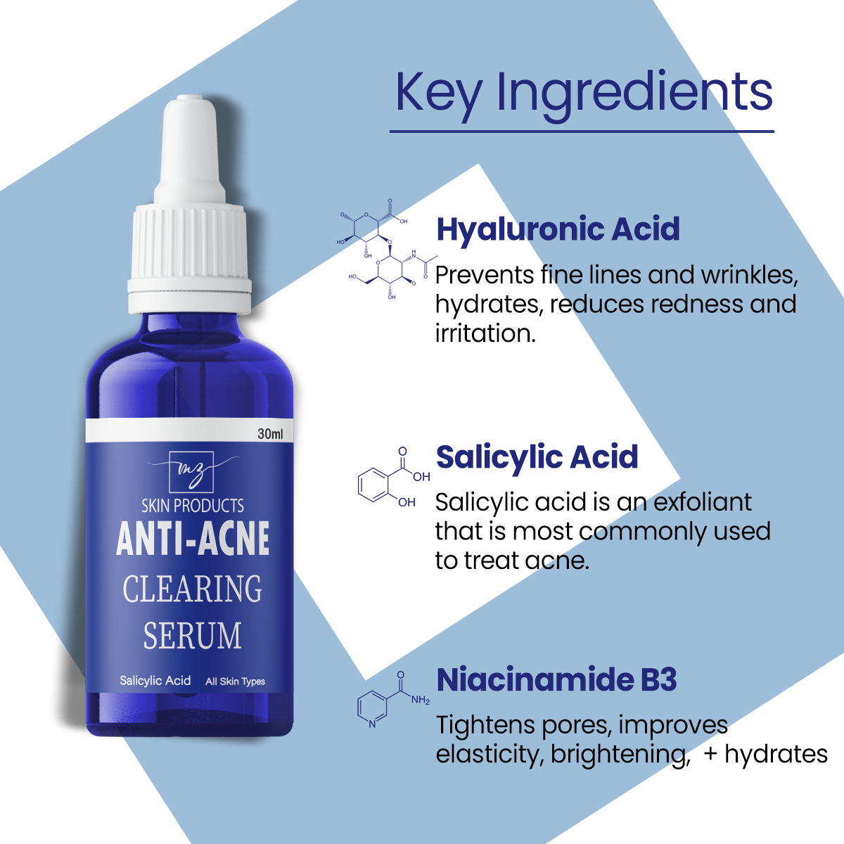 MzSkin Anti – Acne Clearing Serum - 30ml