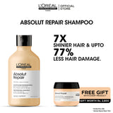 Loreal Professionnel Serie Expert Absolut Repair Shampoo - 300ml + Free Absolut Repair Mask- 75ml
