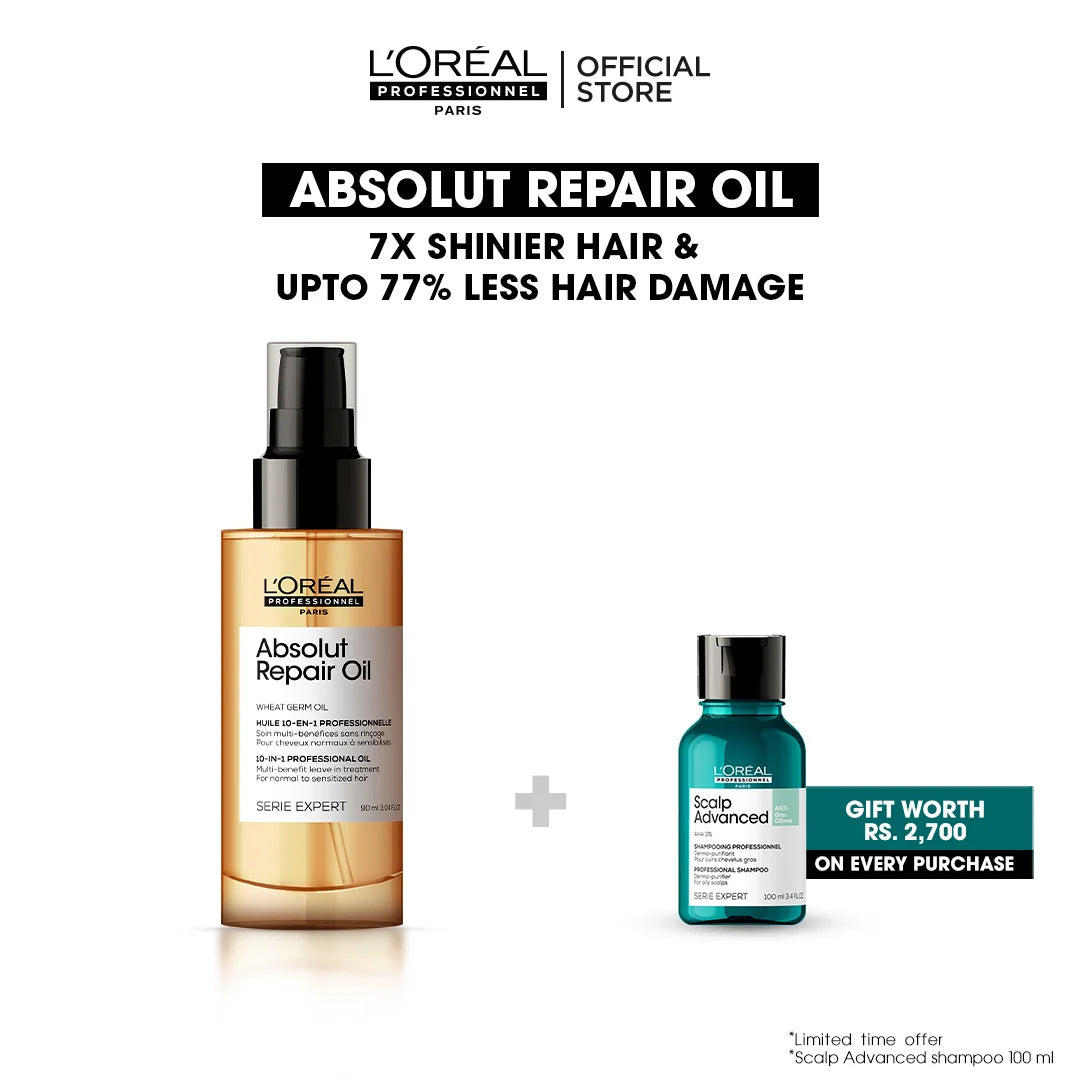 Loreal Professionnel Serie Expert Absolut Repair Oil Leave In Treatment Bundle Deal