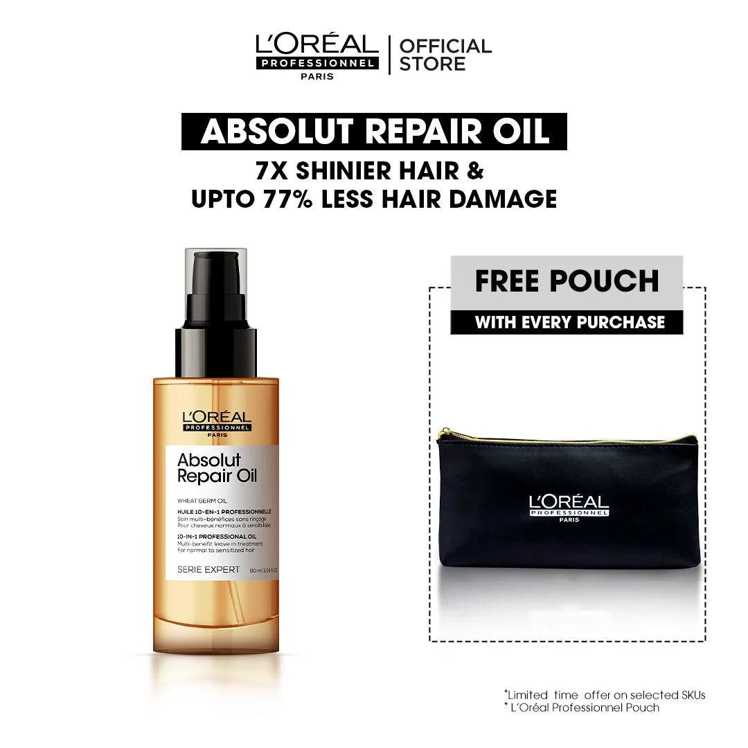 Loreal Professionnel Serie Expert Absolut Repair Oil Leave In Treatment - 90ml - For Dry And Damaged Hair