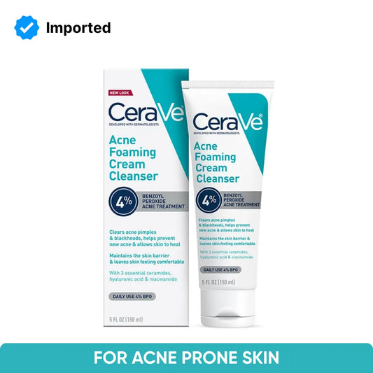 CeraVe Acne Foaming Cream Cleanser 4% BPO - 150ml