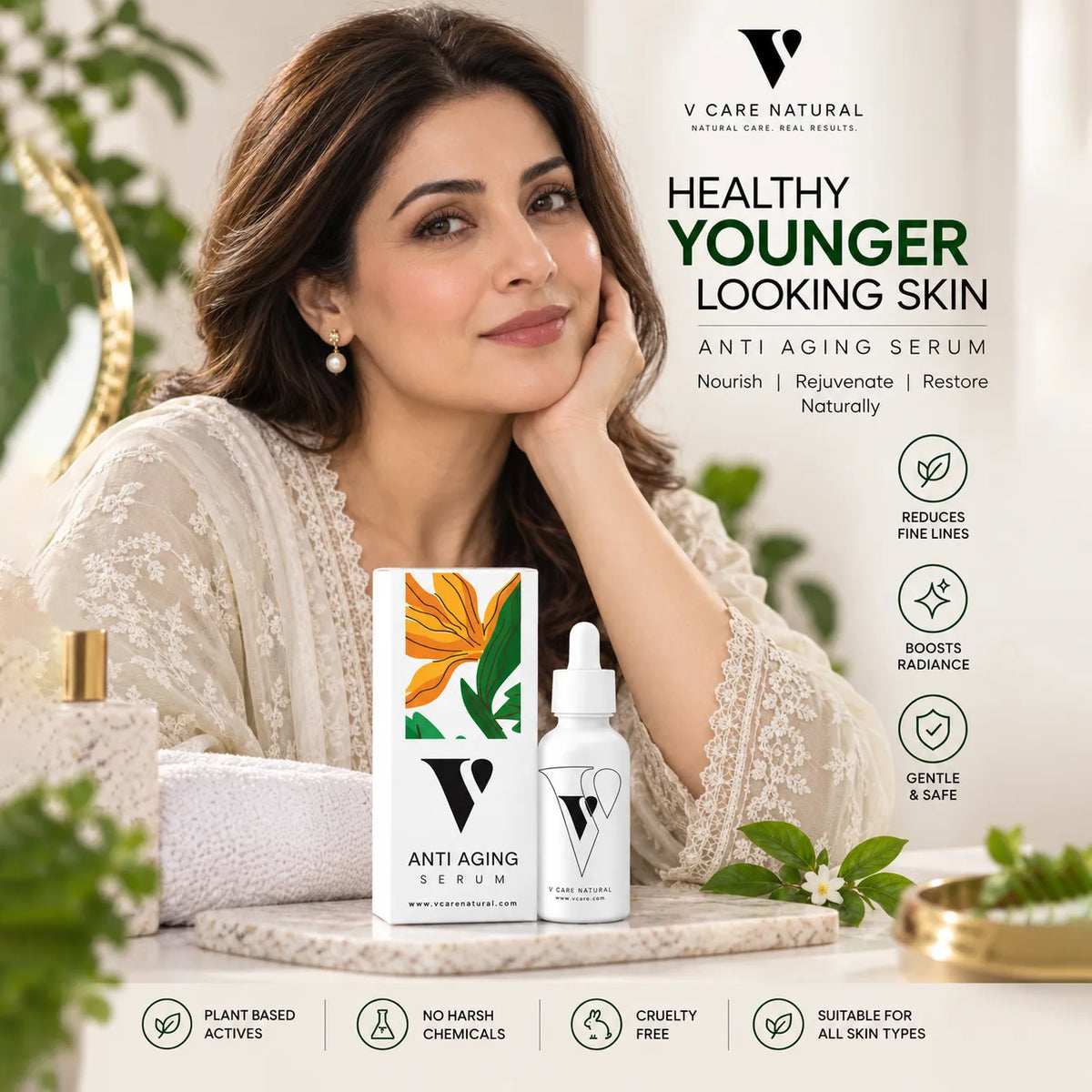 VCare Naturlas Anti-Aging Serum - 30ml