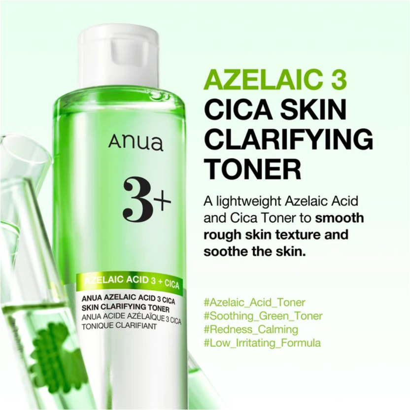 Anua Azelaic Acid 3 Cica Skin Clarifying Toner - 250ml