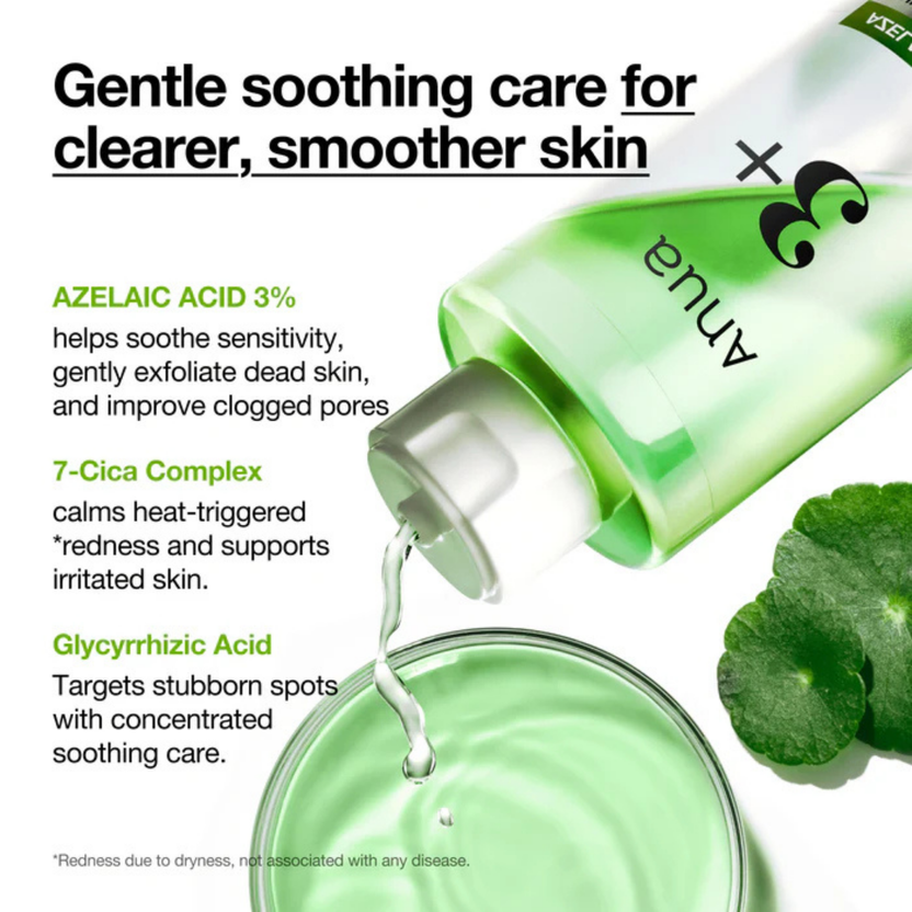 Anua Azelaic Acid 3 Cica Skin Clarifying Toner - 250ml