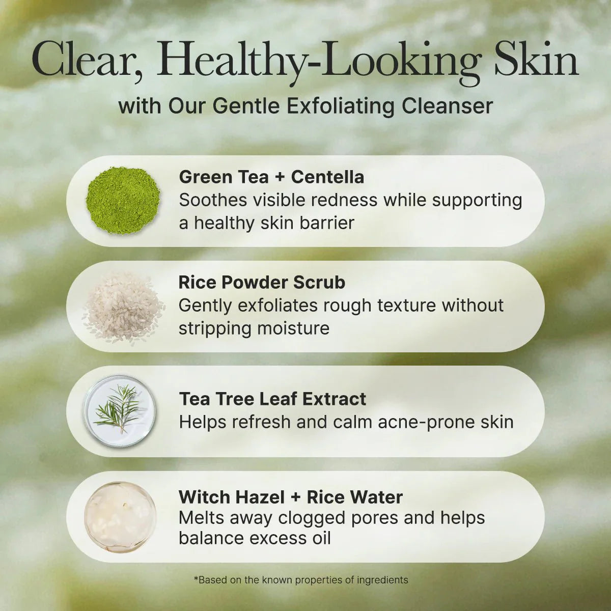 Arencia Fresh Green Rice Mochi Cleanser - 120g