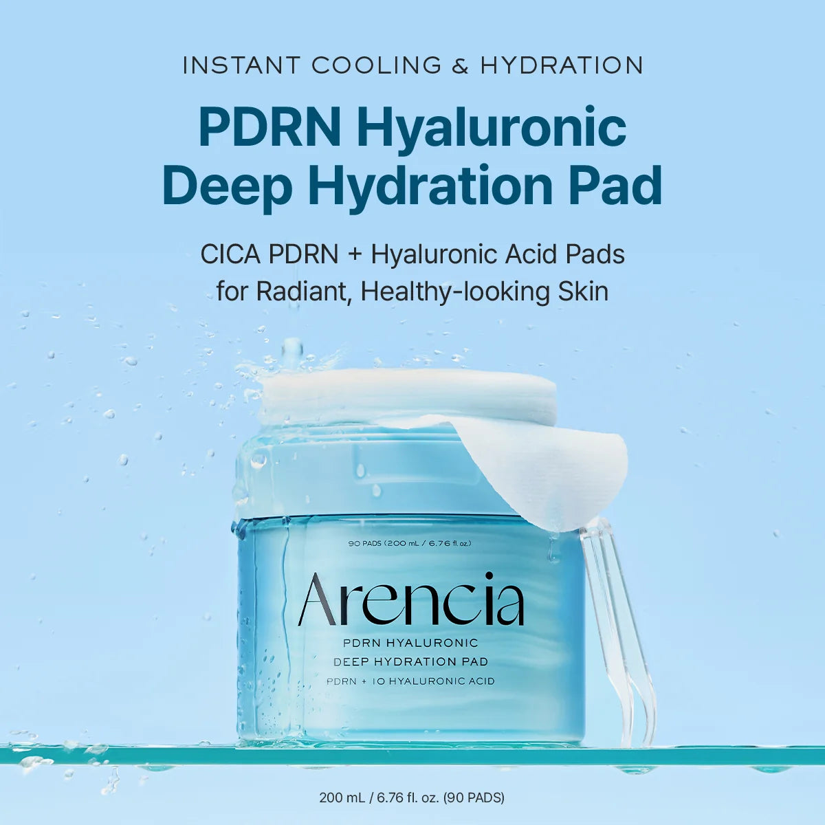 Arencia PDRN Hyaluronic Deep Hydration Pads - 90pcs