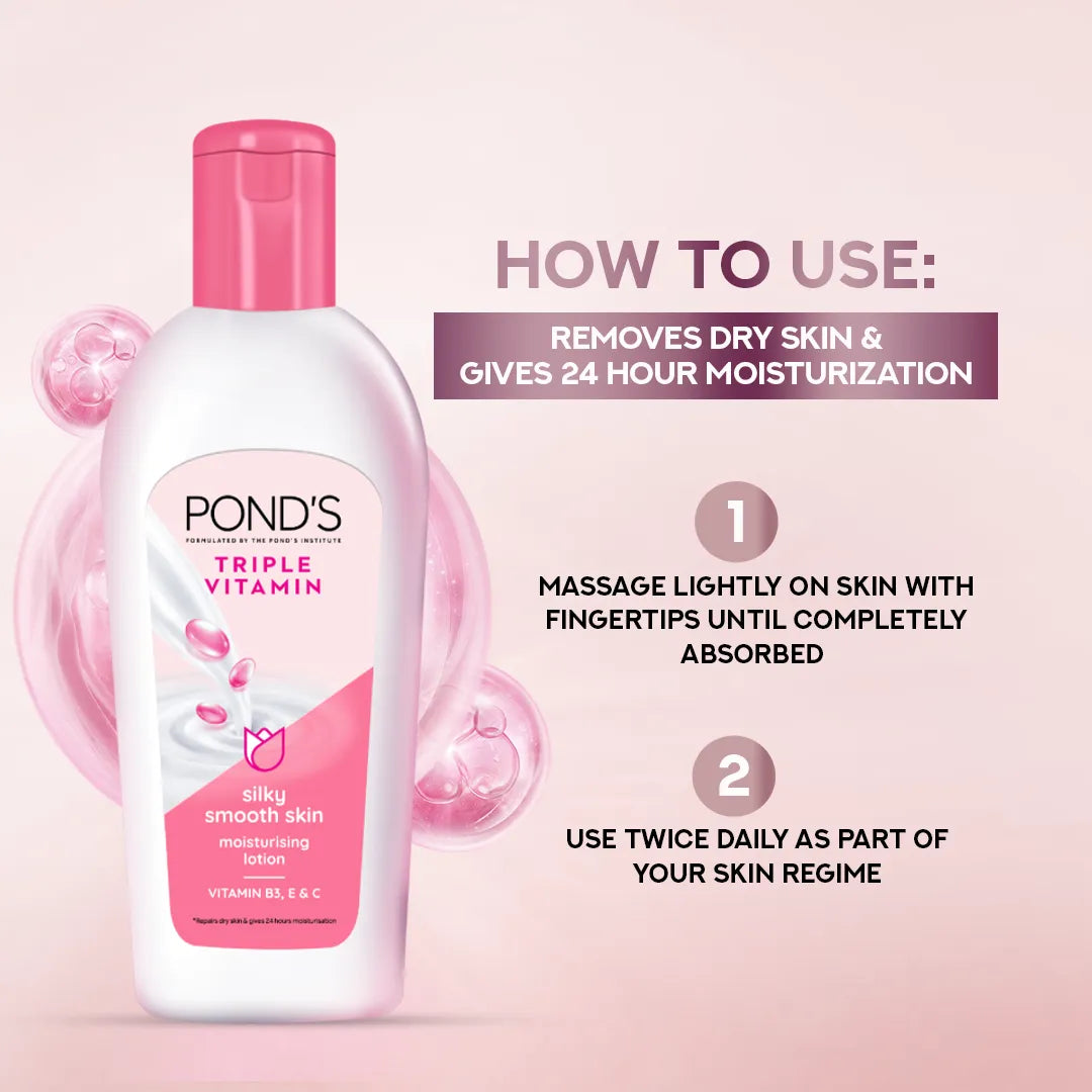 Ponds Triple Vitamin Moisturizing Lotion - 200ML