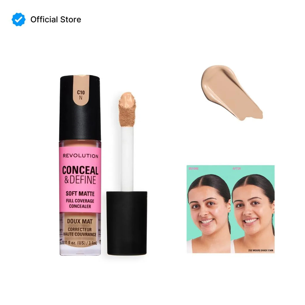 Makeup Revolution Conceal & Define Full Coverage Concealer