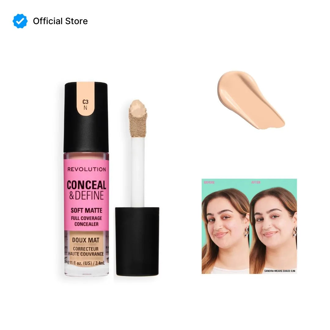 Makeup Revolution Conceal & Define Full Coverage Concealer
