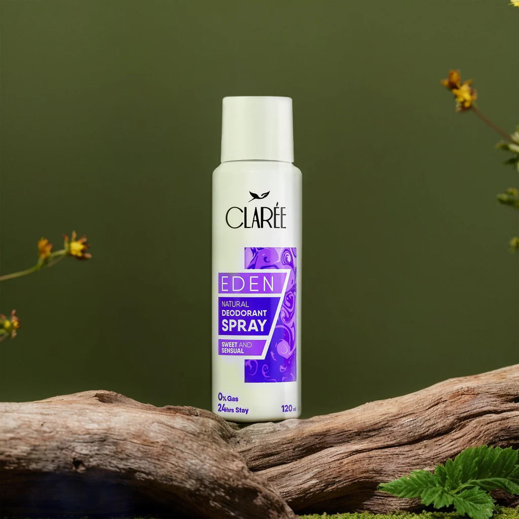 CLAREE Eden Natural Deodorant Spray - Sweet and Sensual – Cozmetica