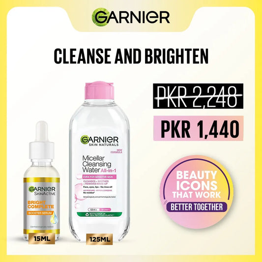 Garnier Cleanse and Brighten Bundle