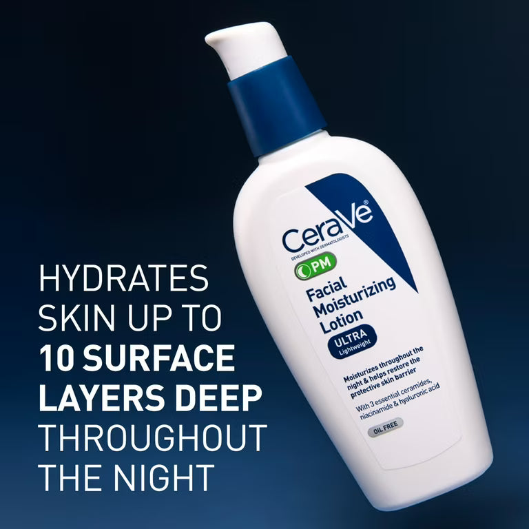 CeraVe PM Facial Moisturizing Lotion with Sunscreen