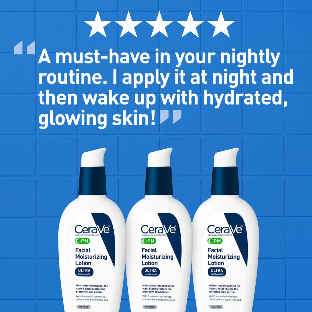 CeraVe PM Facial Moisturizing Lotion with Sunscreen