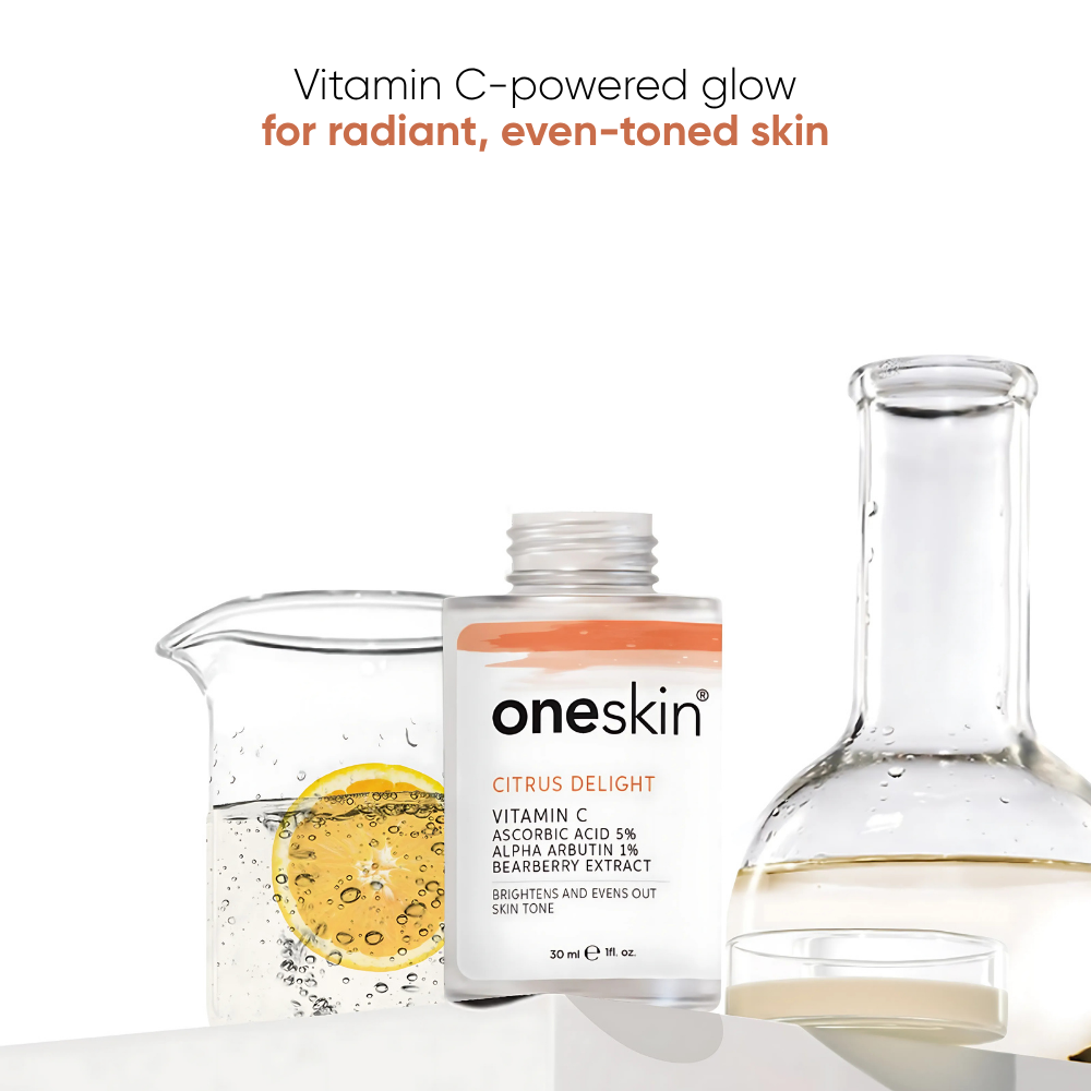 Oneskin Citrus Delight - Vitamin C 5%, Alpha Arbutin 1%. Bearberry - 30ml