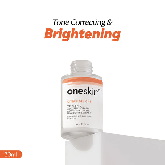 Oneskin Citrus Delight - Vitamin C 5%, Alpha Arbutin 1%. Bearberry - 30ml
