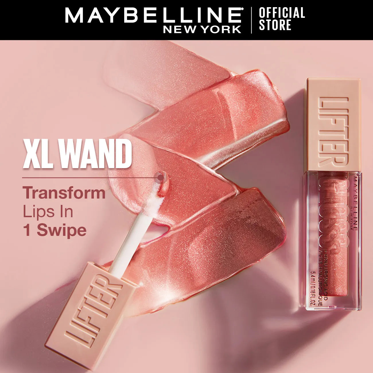 Maybelline Lifter Shine Lip Gloss with Hyaluronic Acid