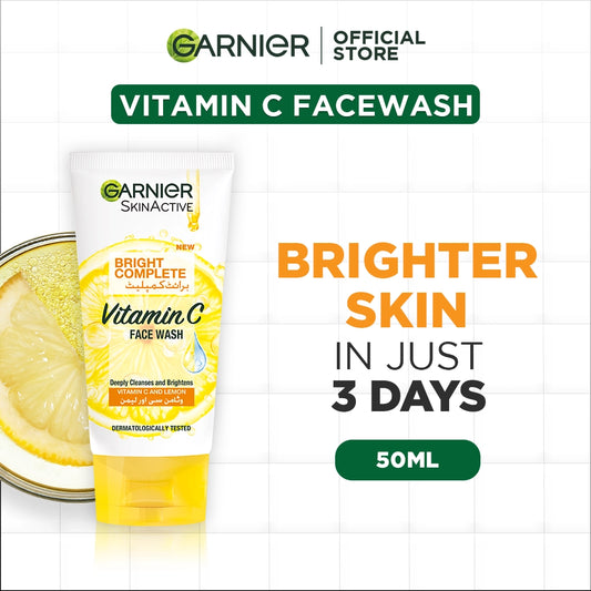 Garnier Skin Active Bright Complete Face Wash - 50ml