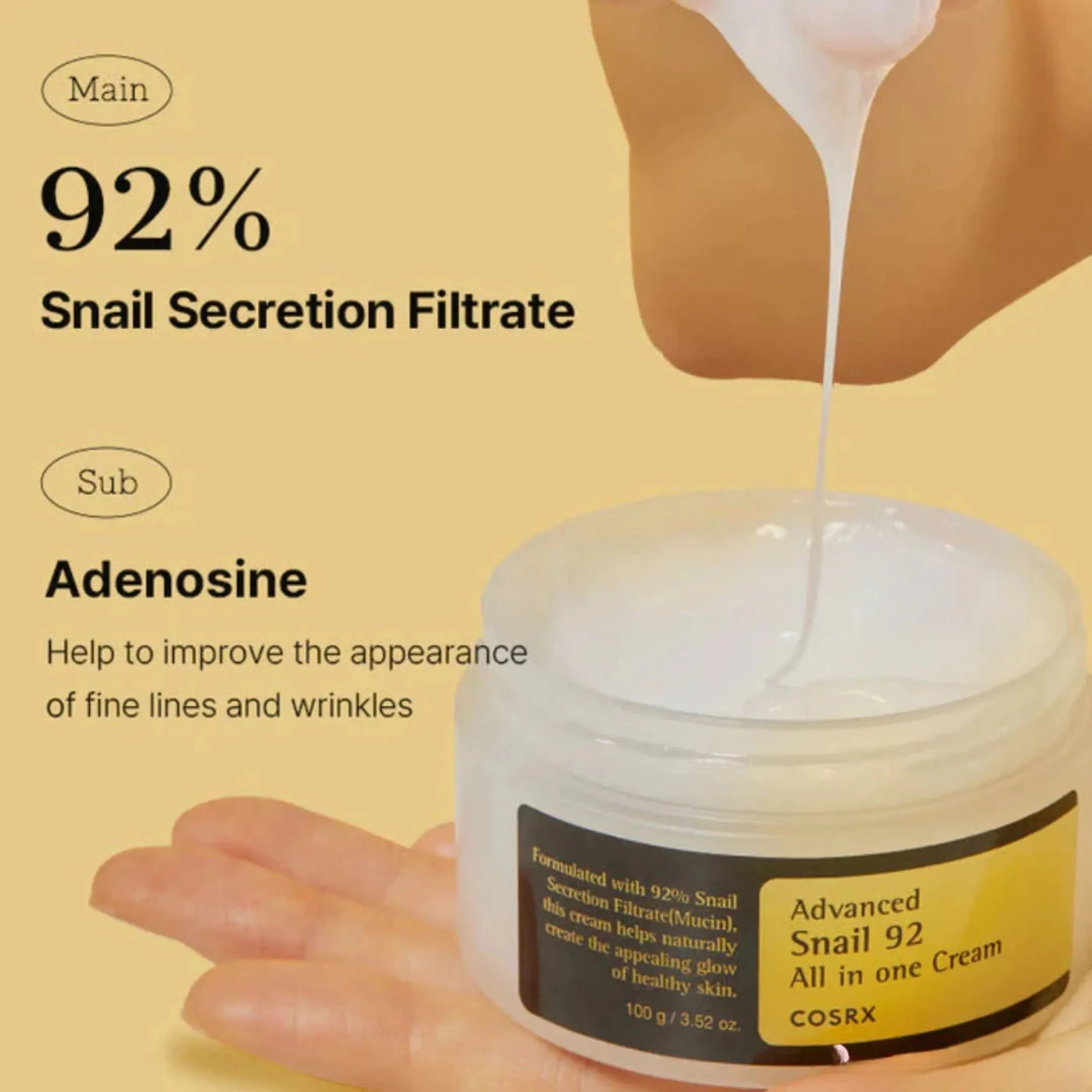 Cosrx - Advanced Snail 92 All In One Cream - 100ml