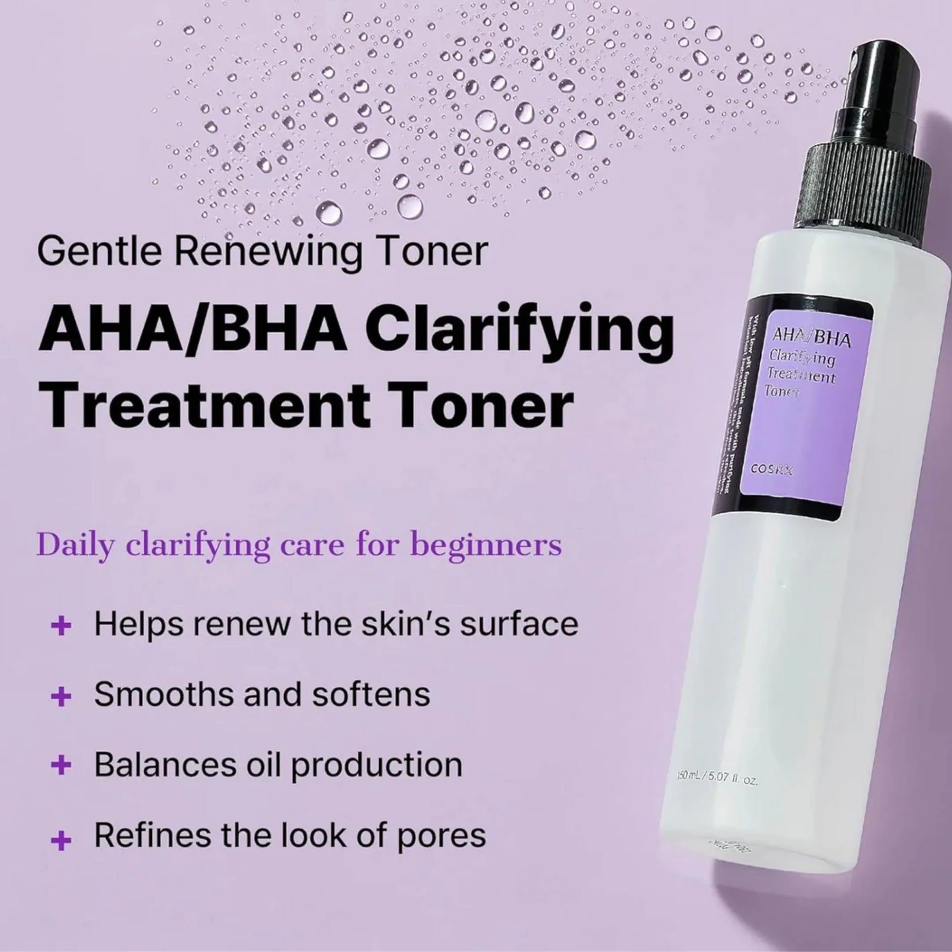 Cosrx Aha Bha Clarifying Treatment Toner - 150Ml