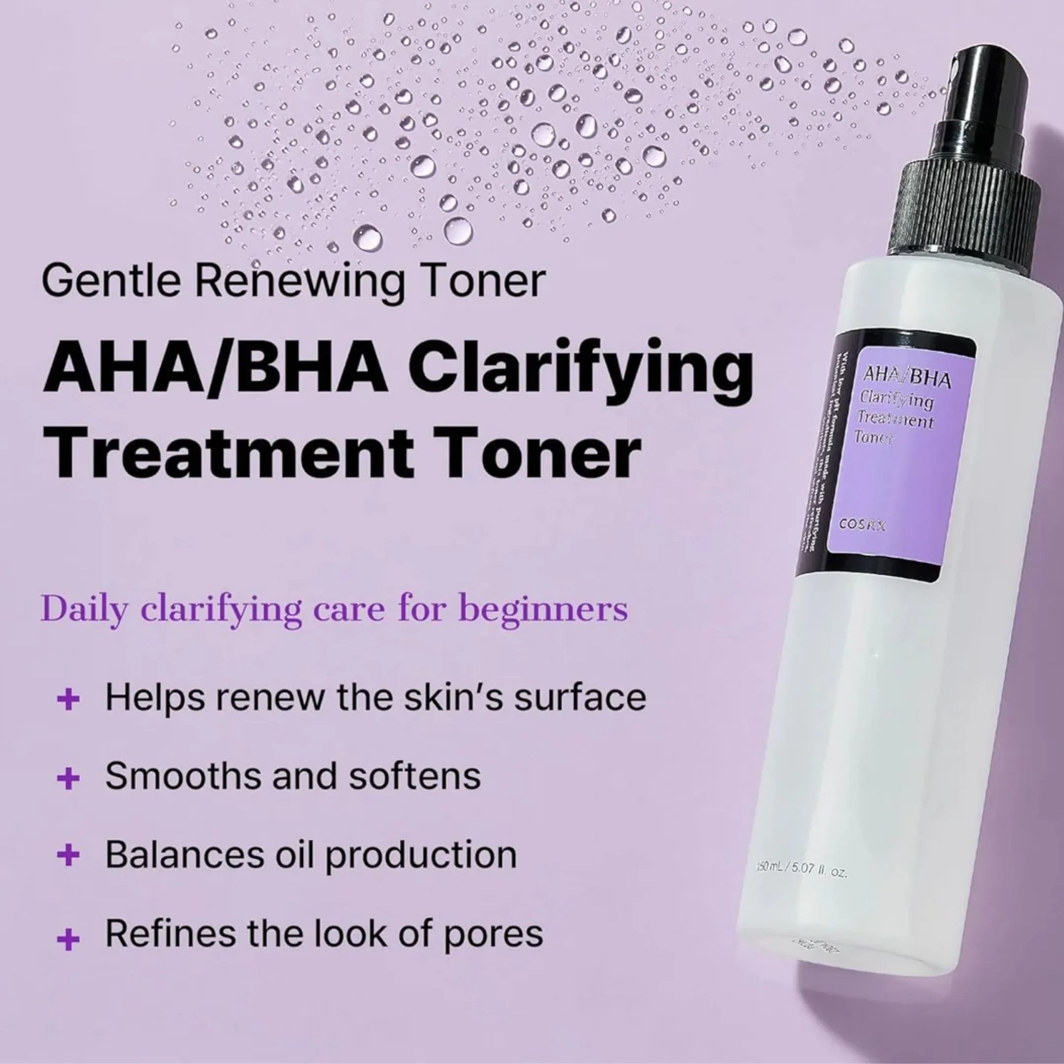 Cosrx Aha Bha Clarifying Treatment Toner - 150Ml