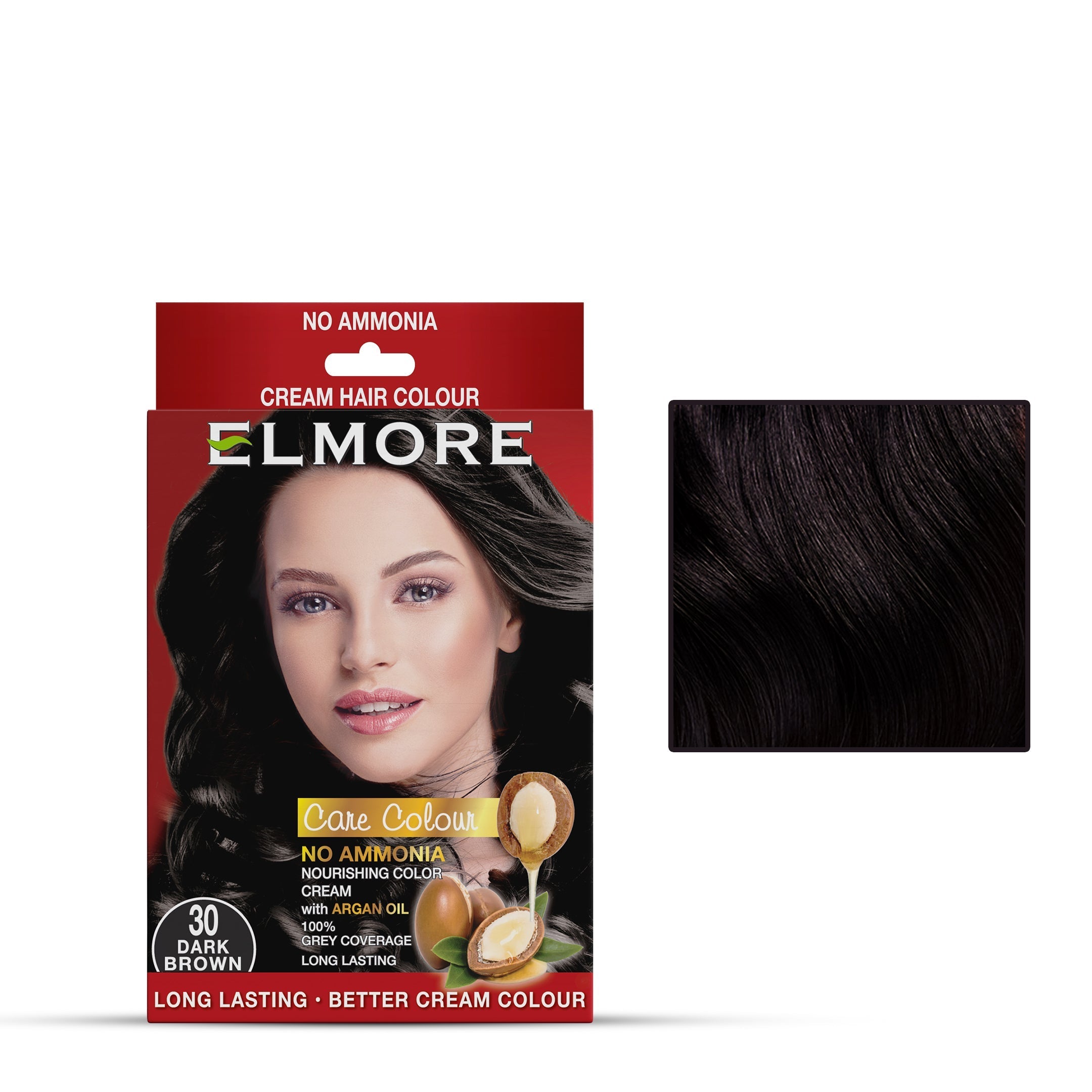 Elmore Cream Hair Color 30 Dark Brown - Official Store – Cozmetica