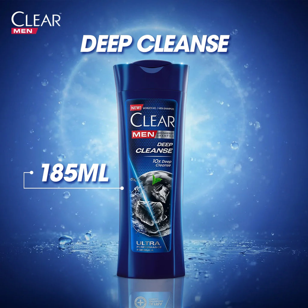 Clear Men Deep Cleanse Anti Dandruff Shampoo - 185ml