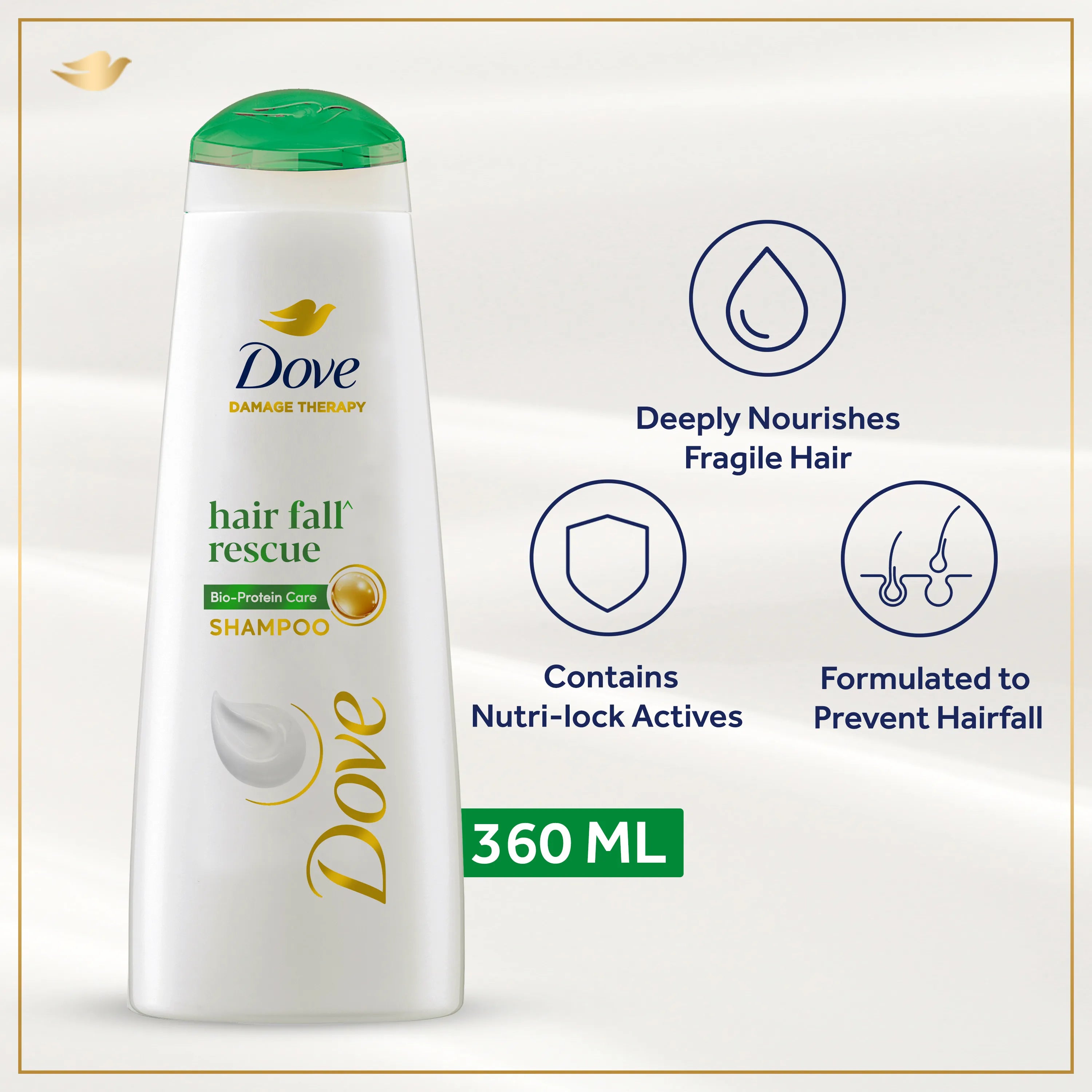 Dove Hair Fall Rescue Shampoo - 360 ml