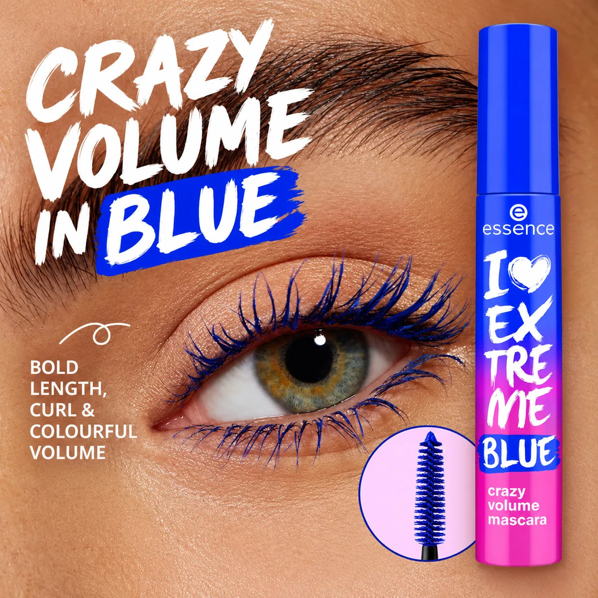 Essence I Love Extreme Blue Crazy Volume Mascara