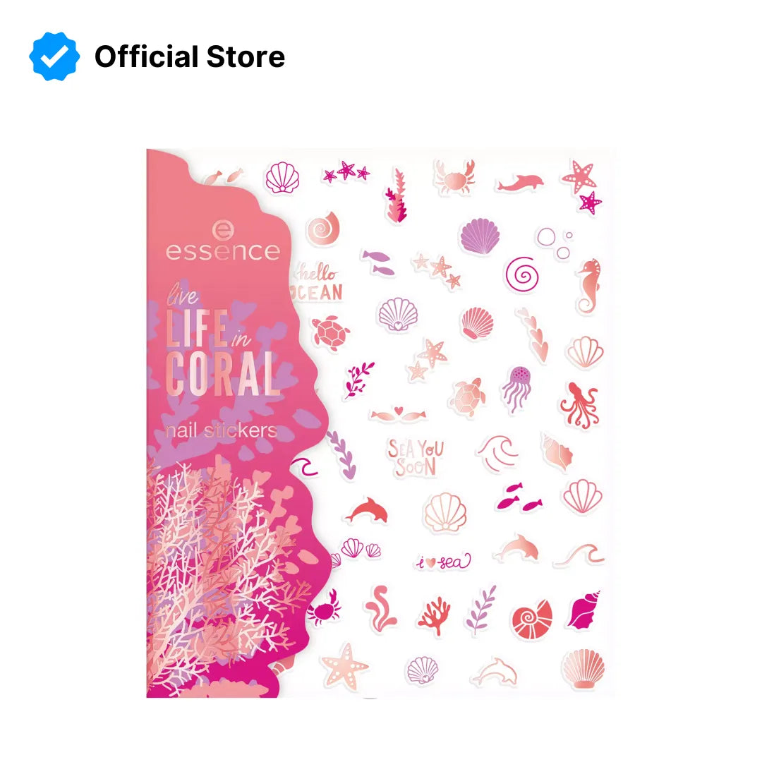 Essence Life in CORAL Nail Stickers