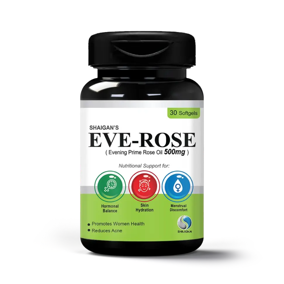 Eve-Rose 500mg Softgel Capsules | Buy Hormonal Imbalance Supplement