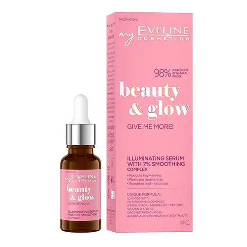 Eveline  Beauty & Glow Illuminating Serum with 7% Smoothing Complex -18ml