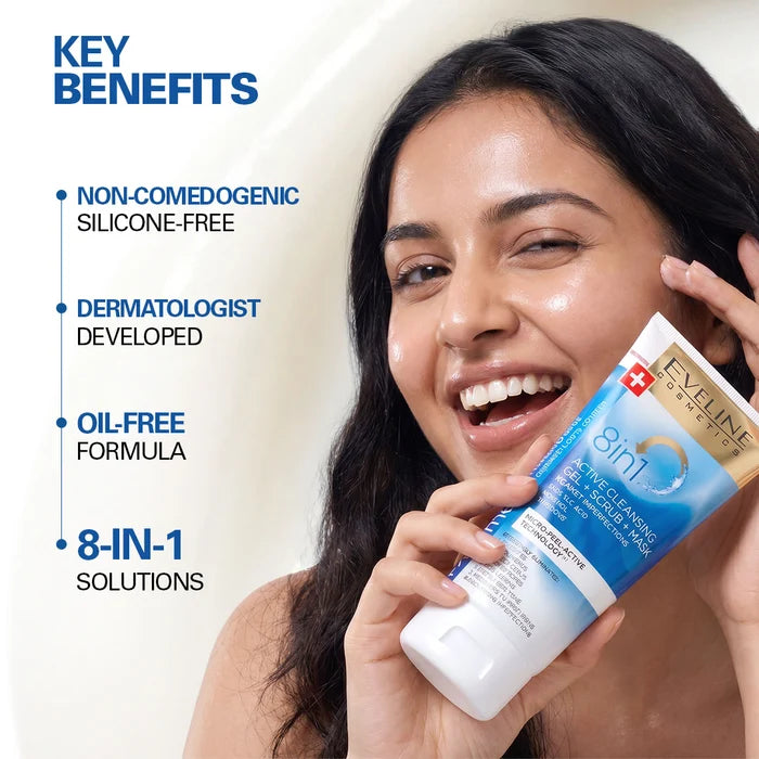 Eveline Facemed+ Cleansing Gel + Scrub + Mask - 150ml