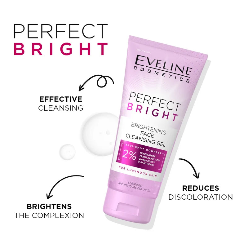 Eveline Perfect Bright Brightening Face Cleansing Gel - 150ml