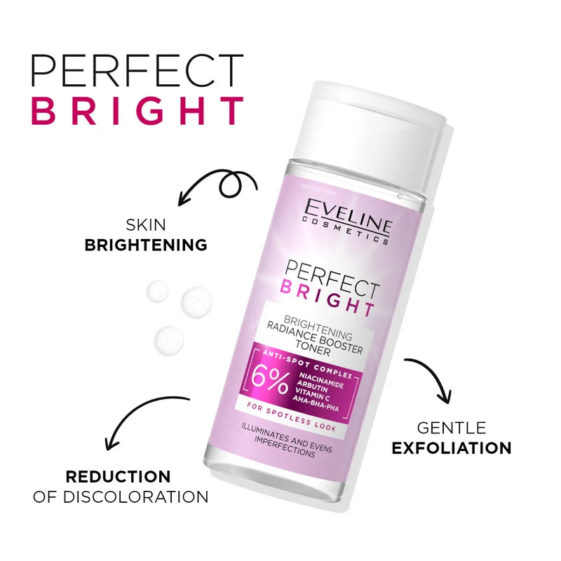 Eveline Perfect Bright Brightening Radiance Booster Toner - 150ml