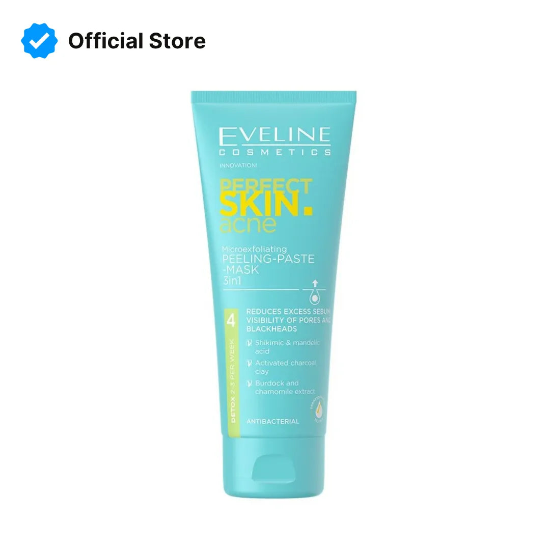 Eveline Perfect Skin 3in1 Acne Peeling Paste Mask
