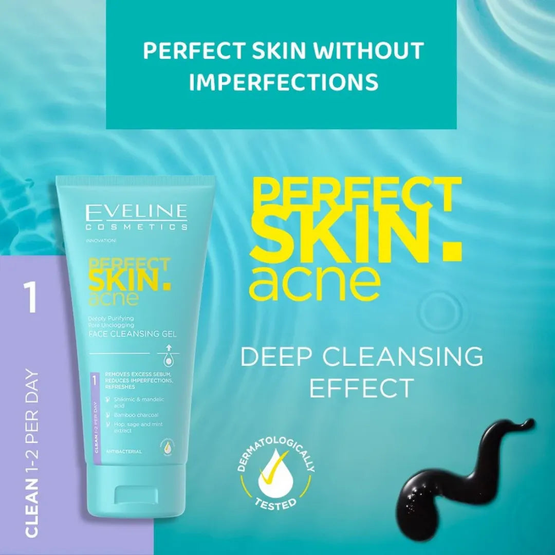 Eveline Perfect Skin Acne Face Cleansing Gel