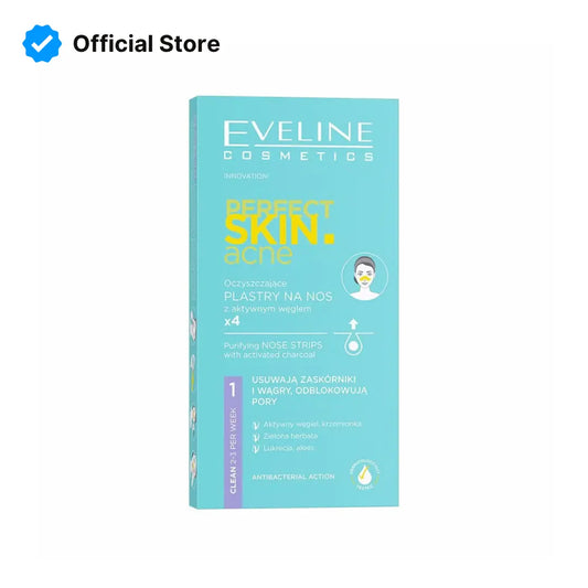 Eveline Perfect Skin Acne Purifying Nose Strips - 4Pcs