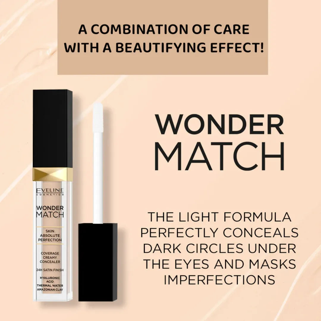 Eveline Wonder Match Concealer -10 Light Vanilla
