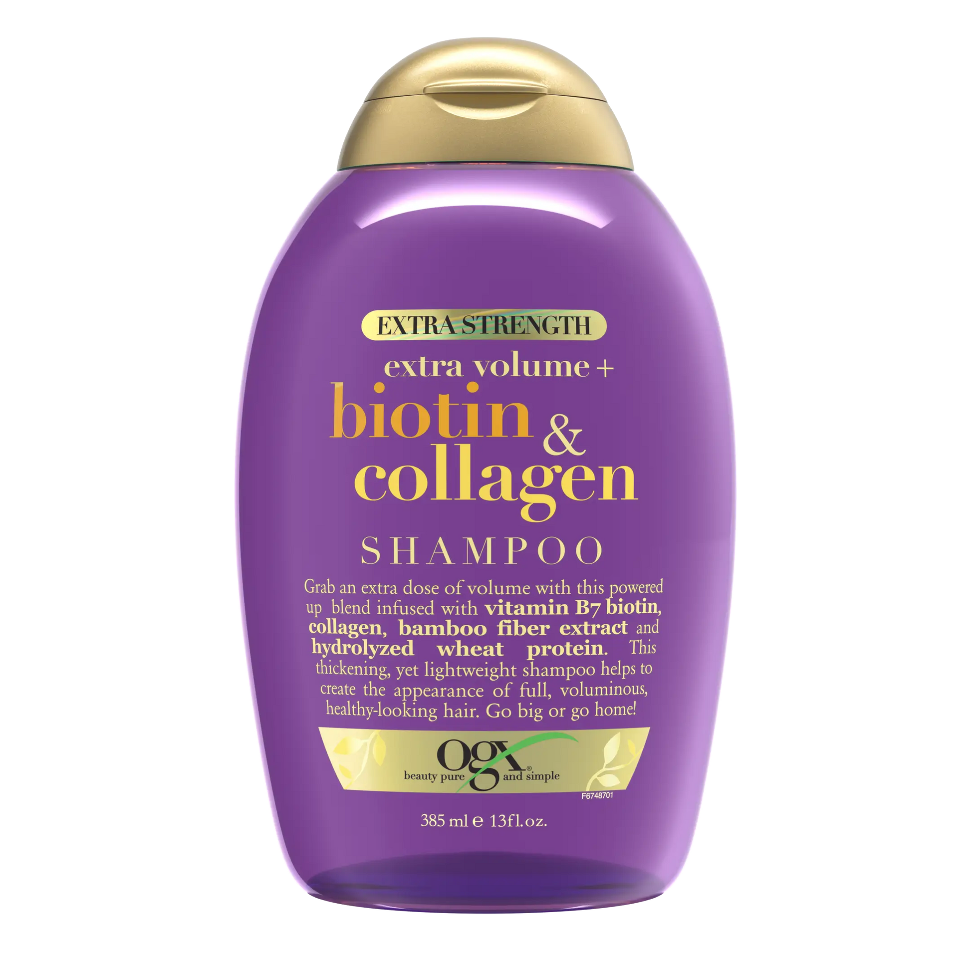 OGX Extra volume + Biotin & Collagen Extra Strength Shampoo - 385ml