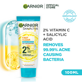 Garnier Fast Clear Facewash For Acne Prone Skin 100ml