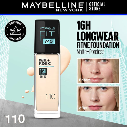 Maybelline Fit Me Matte & Poreless Liquid Foundation | Extra Coverage