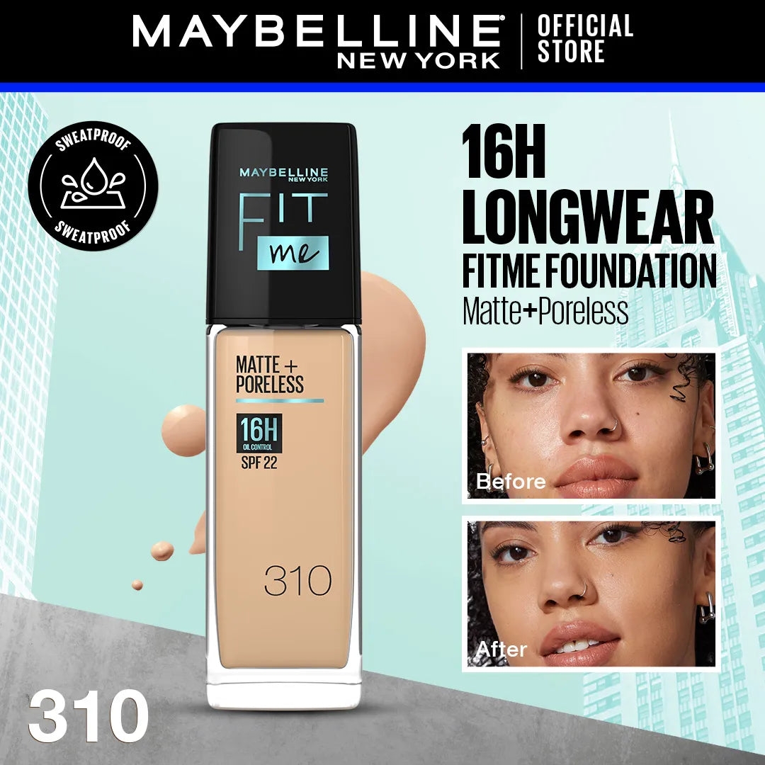 Maybelline Fit Me Matte & Poreless Liquid Foundation | Extra Coverage