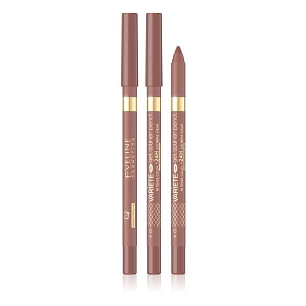 Eveline Variete Gel Lipliner Pencil Waterproof 01 Nude